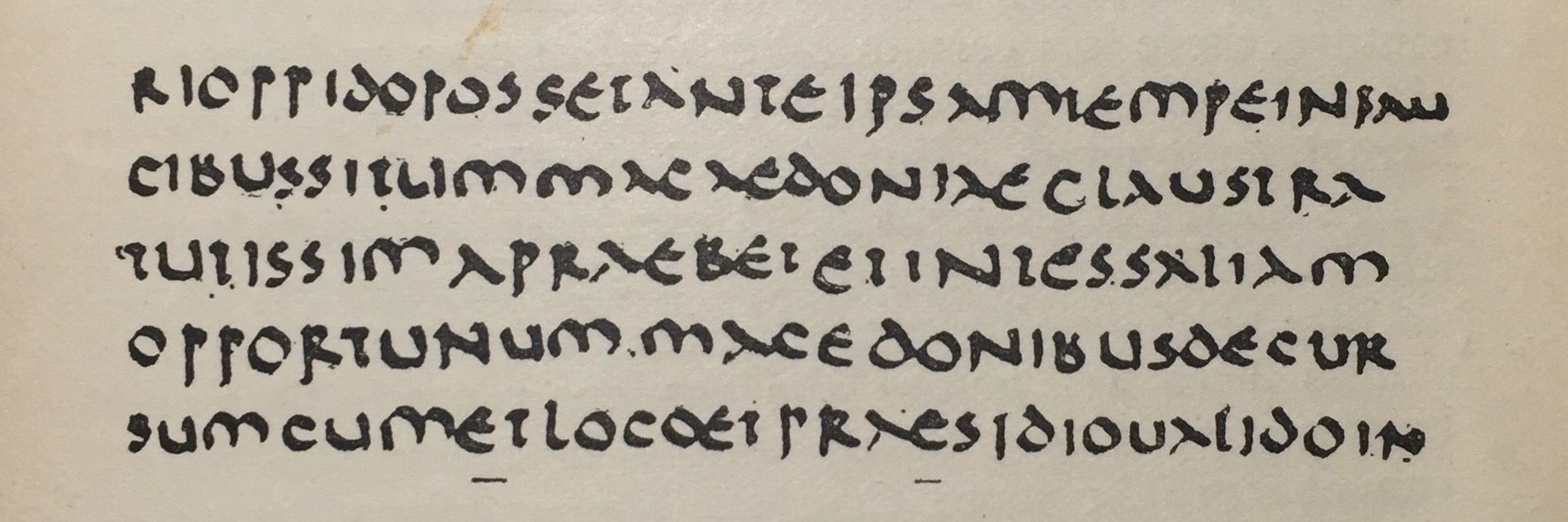 Half/Semi Uncial script