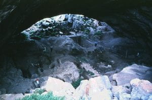 view of arch in cave