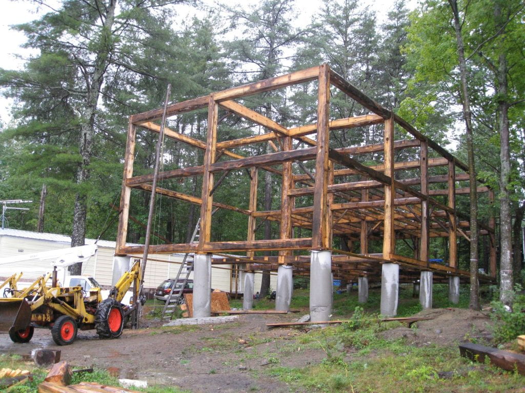 house beam framework