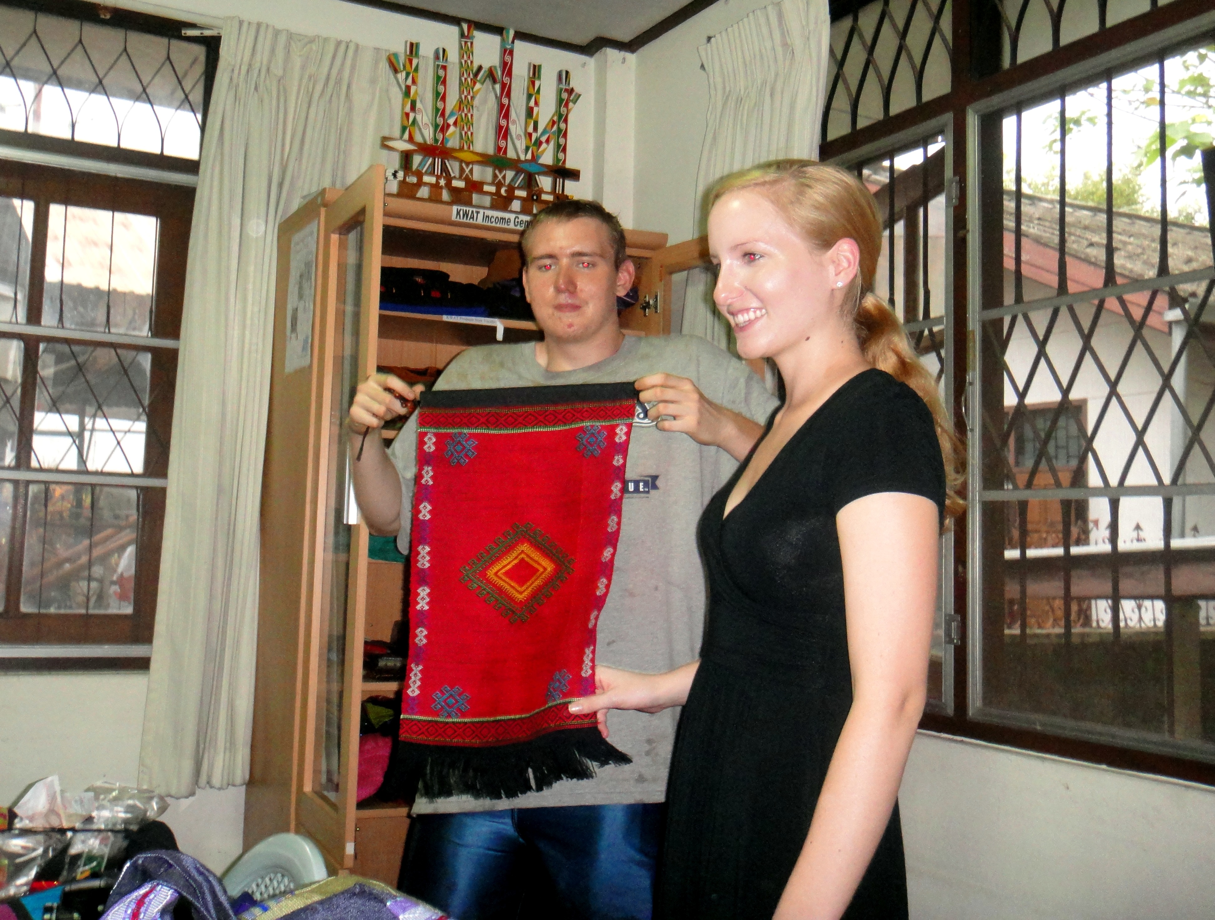 showing gifts of tapestry
