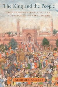 image of book cover, featuring red fort and crowd