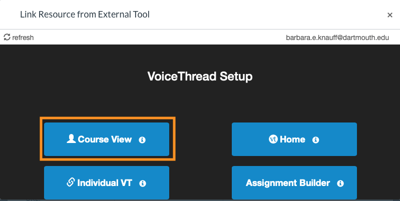Adding a Course View link for VoiceThread to your Canvas Module