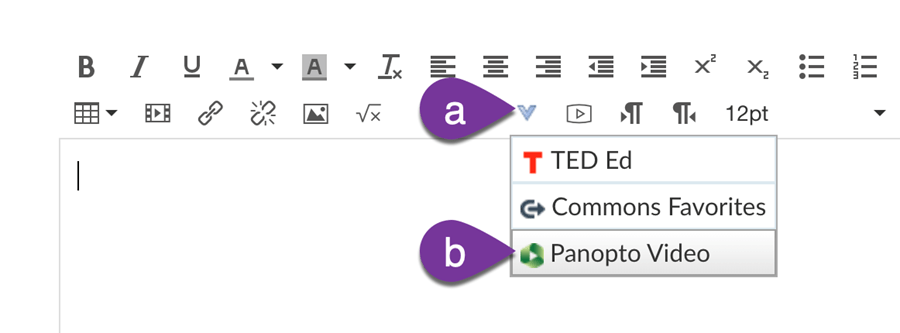 A screenshot showing the Panopto Category in the Dartmouth Services Knowledge Base.
