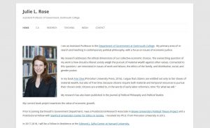 Julie L. Rose website screenshot